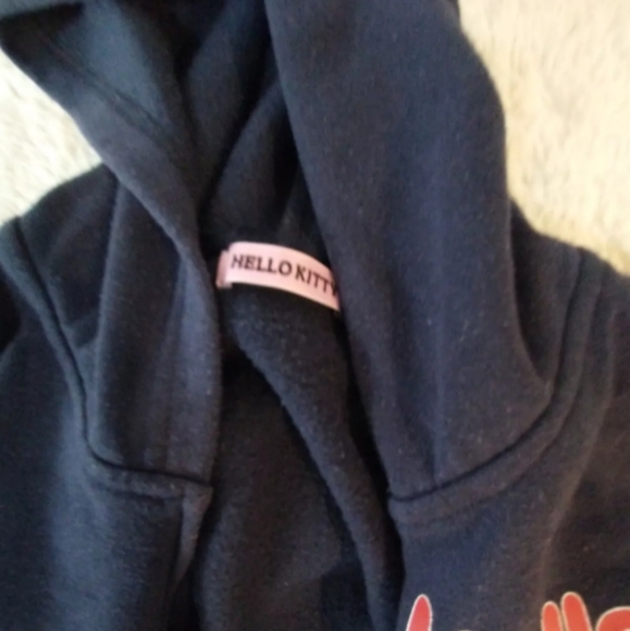 Dark Blue Hello Kitty Hoodie, Size 120cm Excellent Pre-owned Condition - Picture 3 of 4